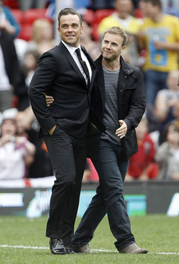 Robbie Williams and Gary Barlow